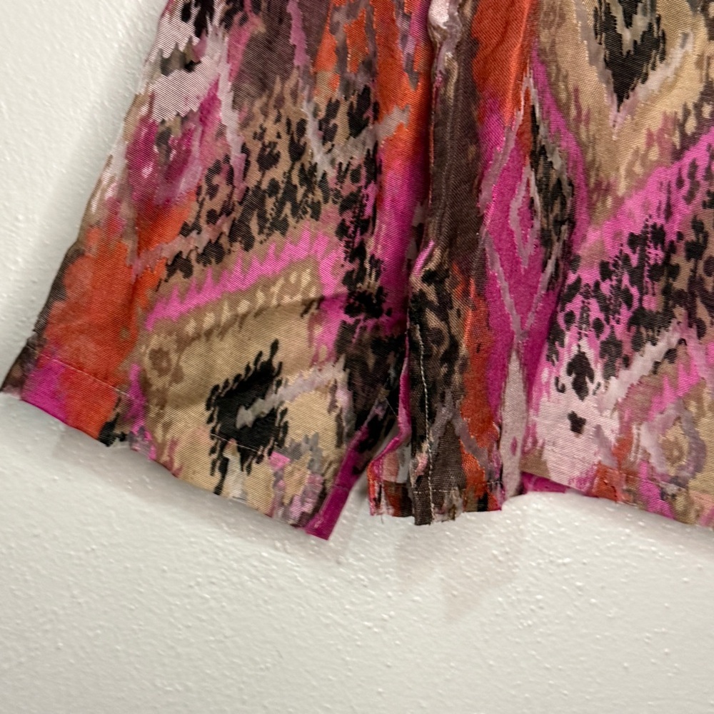 Ruby Rd. Multicolor Geometric Blouse, Long Sleeve… - image 4